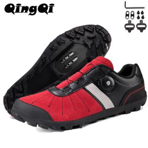 Chaussures QQTB185 New Mens Cycl Chaussures Mtb Cycling Chaussures Mtb Gravel Road Bicycle Sneakers For Men Tenis Masculino Boots Randing