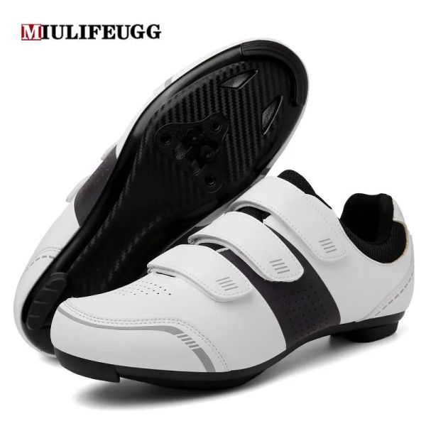 Calzado Reflectante Cambio de color Zapatos de bicicleta de carretera Hombres Ciclismo Zapatillas de deporte Planas MTB Mujeres Velocidad Bicicleta Cleat Mountain SPD Calzado deportivo