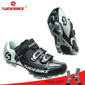 Calzado Sidebike Ciclismo Mtb Zapatos Hombres Autoblocantes Zapatos de bicicleta de montaña Profesional Transpirable Bicicleta Racing Zapatillas de deporte Zapatos de ciclo