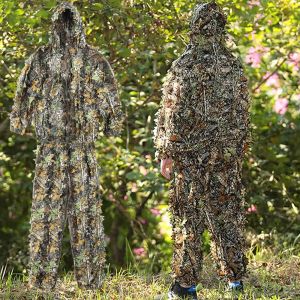 Chaussures tactiques tactiques extérieurs 3d Maple Leaf Bionic Camouflage ghillie costume de veste de vêtements jungle