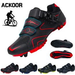 Footwear Unisexe Cycling Sneaker for Men and Women, Mtb Shoes with Cleat, Road Dirt Bike, Flat Racing, Mountain Bicycle, SPD, VTT Shoes