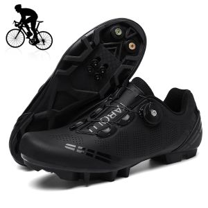 Chaussures unisexes cyclistes sneaker mtb chaussures avec hommes cassettes roulers vélo plates racing femmes bicycle montagne spd mtb chaussures zapatillas mtb