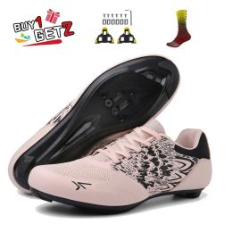 Chaussures de chaussures femmes pour VTT chaussures de cyclisme Nouvelles femmes roses SPD VTT VERIEUR SOINS LOCKING BOOTS ROAD BOOTS RACKE