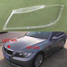 Para 2004 2005 2006 2007 2008 BMW E90 318 320i 325i 330i pantalla de faro delantero faro halógeno cubierta de pantalla de cristal facial