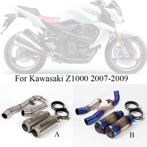 Pour 2007-2009 Kawasaki Z 1000 Z1000 Système d'échappement Tuyau de raccordement Tuyau de silencieux