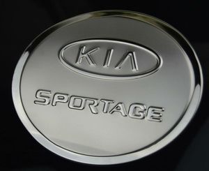 Pour 2008 2013 2014 2015 KIA Sportage Sportage R couvercle de réservoir en acier inoxydable couvercle de réservoir de gaz et d'huile accessoires de style de voiture 5095685