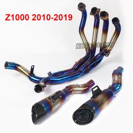 For 2010-2019 Kawasaki Ninja1000 Z1000 Full Exhaust System Connect Pipe +Muffler