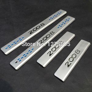 Voor 2015 PEUGEOT 2008 Hoge Kwaliteit Roestvrijstalen Scuff Plate Deur Sill Auto Styling Accessoires 4pcs / Set