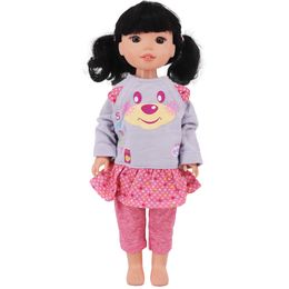 Voor 32-34 cm Paola Reina Doll Deskleding14 inch Wellie Wisher Girls Purple Bag Pyjama Rompers Suit accessoires, geschenken voor kinderen