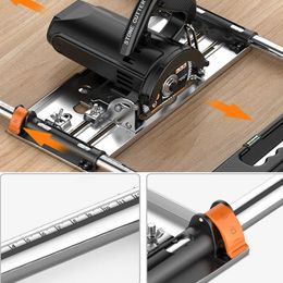 Voor 4/5 inch elektriciteit cirkelvormige zaag trimmer machine randgeleider positionering snijbord gereedschap molening groove houtbewerking diy