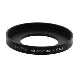 Voor 80 mm Matte Box of 77 mm lensfilter enz. Step Up Ring Matte Box-adapter 49/52/55/58/60/62/67/72/77/82 mm-77 mm 80 mm buitendiameter 240115