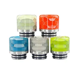 voor 810 Tank Accessoires 810 slang lichtgevend patroon Epoxyhars lichtgevende Drip Tips mondstuk Nieuwste Wide Bore driptip