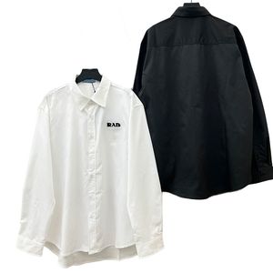 Chemise pour hommes femmes vêtements de mode unisexe Style polos noir blanc 2 couleurs avec sac anti-poussière Opp