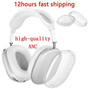 voor Air Pro 2 3 2e generatie hoofdband hoofdtelefoonaccessoires transparant massief siliconen waterdichte beschermende Airpod Max hoofdtelefoonhoes