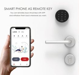 Pour Airbnb GIMDOW, porte intelligente avec disque de mot de passe, boulon électrique, verrouillage Bluetooth Y2004072551669