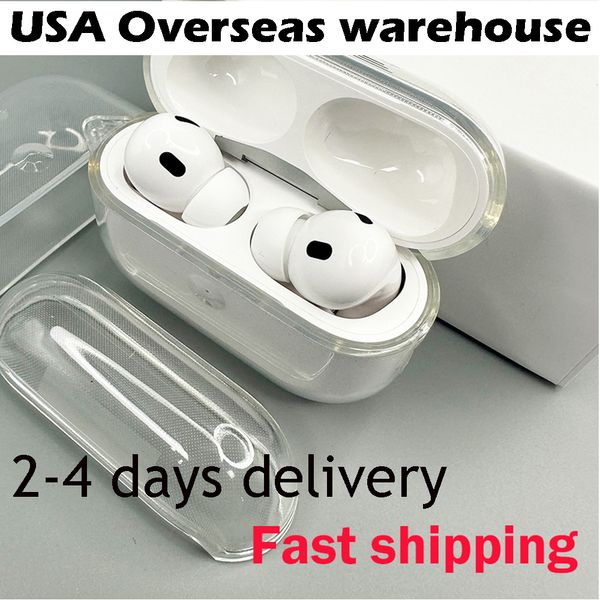 Pour AirPods Pro 2 AirPod 3rd Accessoires de casque Solicone Silicone Cuttection Couverture de protection AP 3rd Airpod Pro 2nd Generation Wireless Charging Shockproofproof