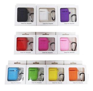 Voor Airpods 3 Airpods2 Siliconen Oortelefoon Case Zachte Dunne Protector Cover Oortelefoon Gevallen Antidrop Earpods Met Haak Doos Man4265008