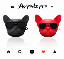 Voor airpods case airpods pro luxe Leuke ins 3D bulldog hond siliconen case voor Airpods 1 2 Bluetooth Oortelefoon Accessoires cover Bag8967643
