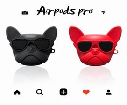 Voor airpods case airpods pro luxe Leuke ins 3D bulldog hond siliconen case voor Airpods 1 2 Bluetooth Oortelefoon Accessoires cover Bag9711950