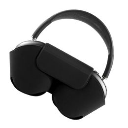 Voor Airpods Max Bluetooth 5.1 Koptelefoon Ruisonderdrukking Headset Sport Beschermhoes Headset Schokbestendig Anti-drop PU Cover Apple Draadloos Opladen Case