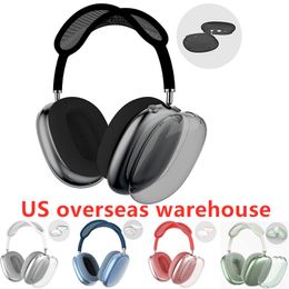 Para Airpods Max Accesorios para auriculares Estuche de viaje para auriculares de plástico protector impermeable de silicona