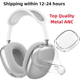 Voor AirPods Max-hoofdtelefoonaccessoires Transparante TPU-behuizing Siliconen Anti-collision Beschermende shell hoofdtelefoon Waterdichte beschermhoes