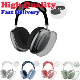 Pour AirPods Max Headphone AirPod Cushions Accessoires Silicone Silicone High Custom Protecproof Protective Plastic Casocle Travel Boîte