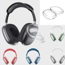 Para Airpods Max Cojines para auriculares Accesorios Funda de viaje para auriculares de plástico protector impermeable de alta personalización de silicona sólida