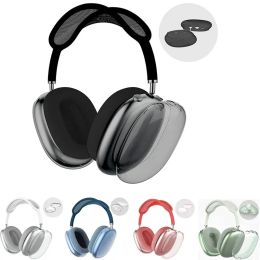 Para AirPods Max Accesorios de cojines de auriculares Sólido Sólido Solidal High Custom Imploud Protective Plastic Auriculares Caso de viaje