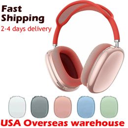For Airpods Max Headphone Cushions Accessories Solid Silicone High Custom Waterproof Protective plastic Headphone Travel Case