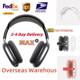 Voor AirPods Max Pro 2 3 Bluetooth Earbuds Hoofdtelefoonaccessoires Transparante vaste Siliconen Waterdichte beschermhoes Airpod Maxs Hoofdtelefoon Hoofdtelefoon Cover Case