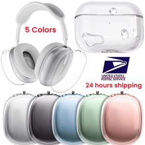 Pour AirPods Max Bluetooth Headphones ACCESSOIRES ÉTAUCHES TPU CAS DE PROTECTEUR TPU ANC ANC ANCULLAGE AIRPOD MAXS EARBUDS COUVERTURE COURT