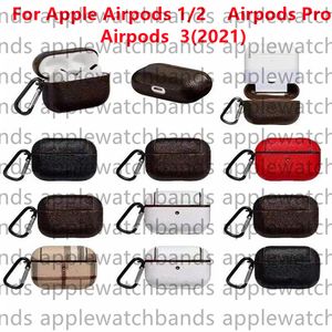 Voor Airpods Pro 1 2 3 Case Designer Airpods-hoesjes Hoofdtelefoonaccessoires High-end luxe Oortelefoontassen met sleutelhanger Headset Apple Airpod 2e 3e generatie Cover