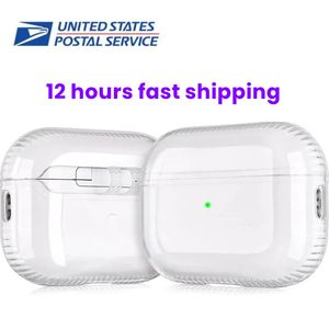 Para AirPods Pro 2 AirPod Bluetooth Headphones Accesorios Air Pods Pro 2 TPU Tope protector AirPods 2 Auriculares Auriculares Apple Wireless Se 2nd Generation Clock -Profle
