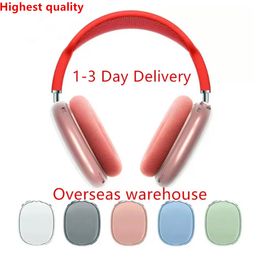 Para AirPods Max Accesorios de cojines de auriculares Sólido Sólido Solidal High Custom Imploud Protective de plástico auriculares Caso de viaje Varios colores