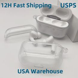 Étui transparent pour 2023 USB C Pods Air Pro2 Air Pods3 Écouteurs de silicone ACCESSOIRES CHEETHIPES EN ÉTAUCHE EN EAR ELLE