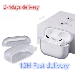 Stock de EE. UU. Para Apple Airpods Pro 2 2.ª generación Airpod 3 Pros Accesorios para auriculares Funda protectora de silicona TPU sólida para auriculares Carga inalámbrica Funda a prueba de golpes