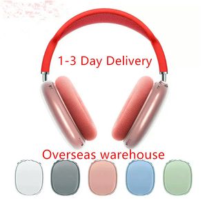 Pour Airpods Max Coussins d'écouteurs Accessoires Silicone solide Haute personnalisé Étanche Protection en plastique Casque Étui de voyage Différentes couleurs