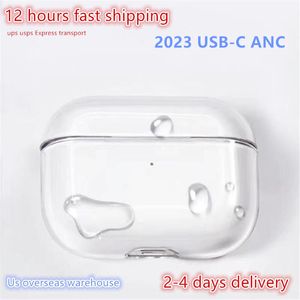 USA Stock pour AirPods Pro 2 USB C Air Pods 3 écouteurs Bluetooth accessoires pour écouteurs solide Silicone mignon housse de protection sans fil boîte de chargement antichoc 2ème étui