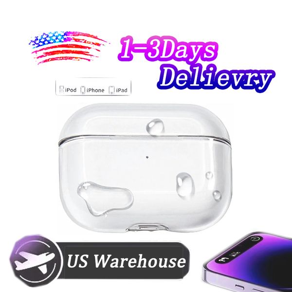 Pour AirPods Pro 2 Air Pods 3 écouteurs Airpod Bluetooth Accessoires de casque solide Silicone mignonne Cover Protective Boîte de charge sans fil Apple Boîte de chargement de choc 2nd Case