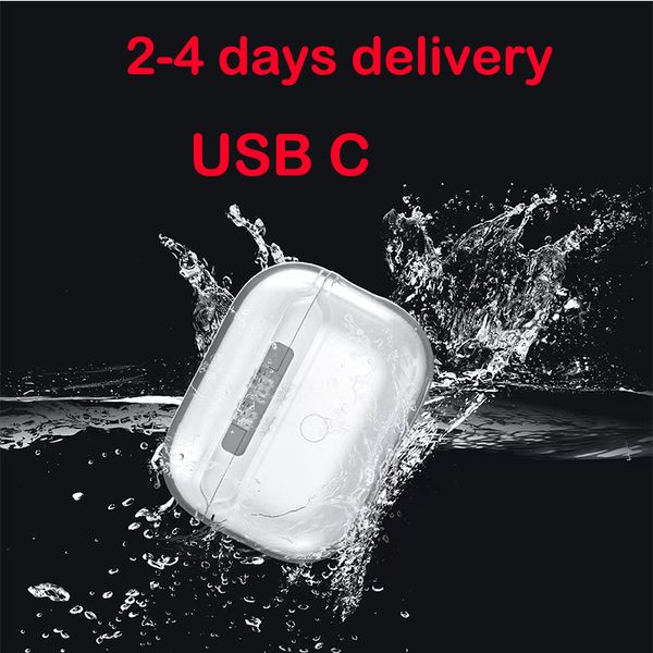 Pour Airpods Pro 2 Air Pods 3 Max écouteurs USB C Bluetooth accessoires pour écouteurs solide Silicone mignon housse de protection Apple boîtier de chargement sans fil étui antichoc