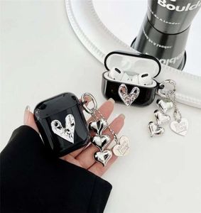 Pour AirPods Pro 2 Cas de sachet de marque BLUETOOTH FORAIRPODS 1 2 3 4 COUVERTURE LOVE PENDANT PROTECTIVE CAS ÉCOYAGE DU CORE