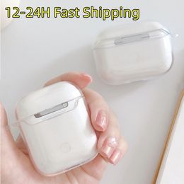 For Airpods pro 2 Earphones Accessories Apple airpods 3 Gen Protective Cover Wireless Bluetooth Earphones White Headphone Protecter