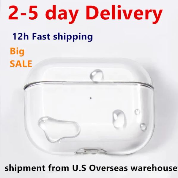 Para AirPods Pro 2 Aurices Accesorios Apple AirPods 2 3 gen Flip 6 Cubierta auriculares Bluetooth inalámbricos PC White Hard Shell Aurphones Protecter