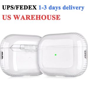 USA stock 1 à 3 jours de livraison UPS / DHL / FedEx pour AirPods Pro 2 3 4 Écouteurs de 2e génération Affaire des chocs de choc accessoires de casque Airpod Couvre de protection mignon