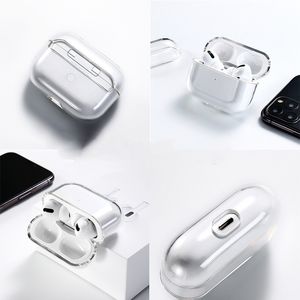 Pour Airpods Pro Casque Accessoires Solide Silicone Mignon Transparent De Protection Couverture D'écouteur Apple Boîte De Recharge Sans Fil Étui Antichoc