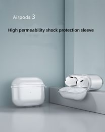 Pour airpods3 Coque de coussins pour écouteurs Housse de casque divisée en TPU Convient pour Apple 3ème génération Étui d'oreille Housse Bluetooth Souple Antichoc et antichoc