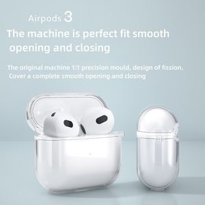 Voor airpods3 Hoofdtelefoonkussens shell TPU Split-hoofdtelefoonhoes Geschikt voor Apple 3e generatie Oorhoes Bluetooth-hoofdtelefoonhoes Zacht