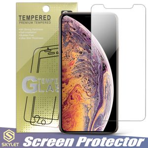 Protector de pantalla para Huawer P40 Lite 5G Mate 30 P10 iPhone XS MAX Alcatel 1X película transparente de vidrio templado 0,33mm LG V50 V40 Protector