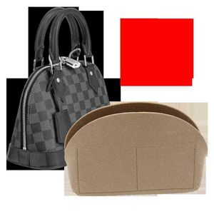 for Alma Bb Bag Insert Organizer Makeup Small Handbag Organize Inner Purse Portable Cosmetic Bing Shell Bag Organizer Christmas 220721